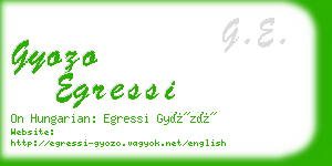 gyozo egressi business card